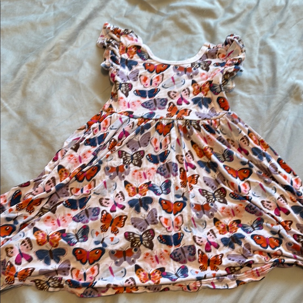 Little Sleepies Butterfly Print Dress
